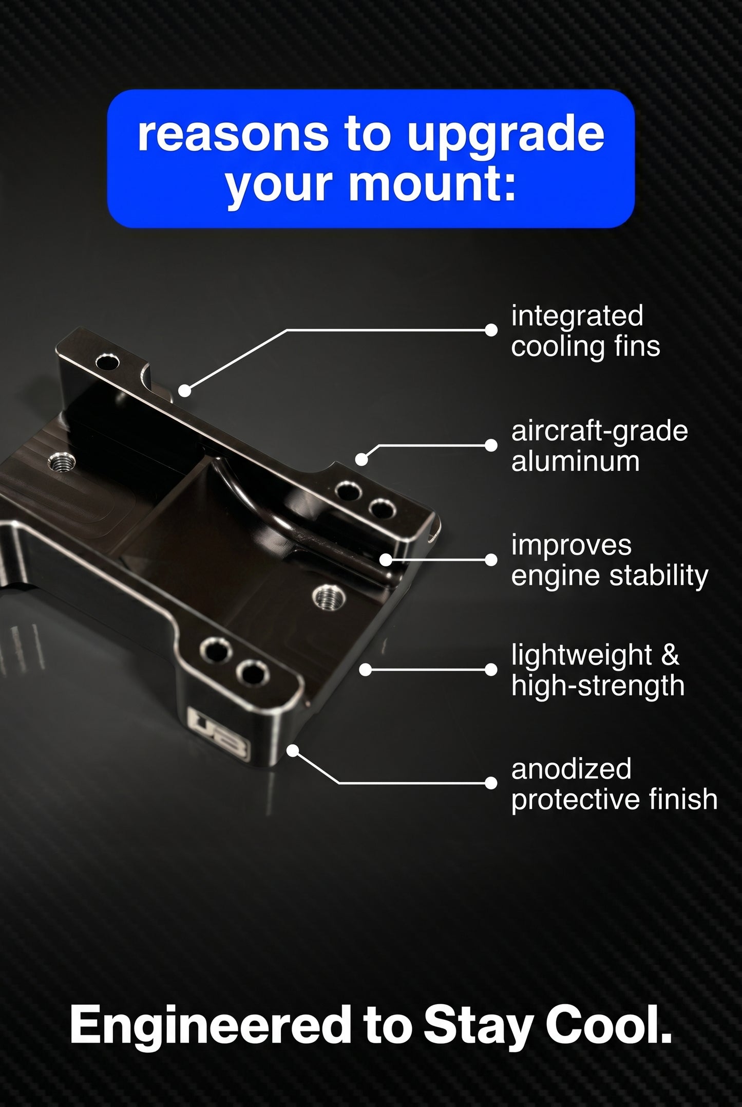 2 Stroke Motor Mount with Cooling