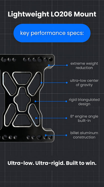 Lightweight LO206 Engine Mount (Billet Aluminum)