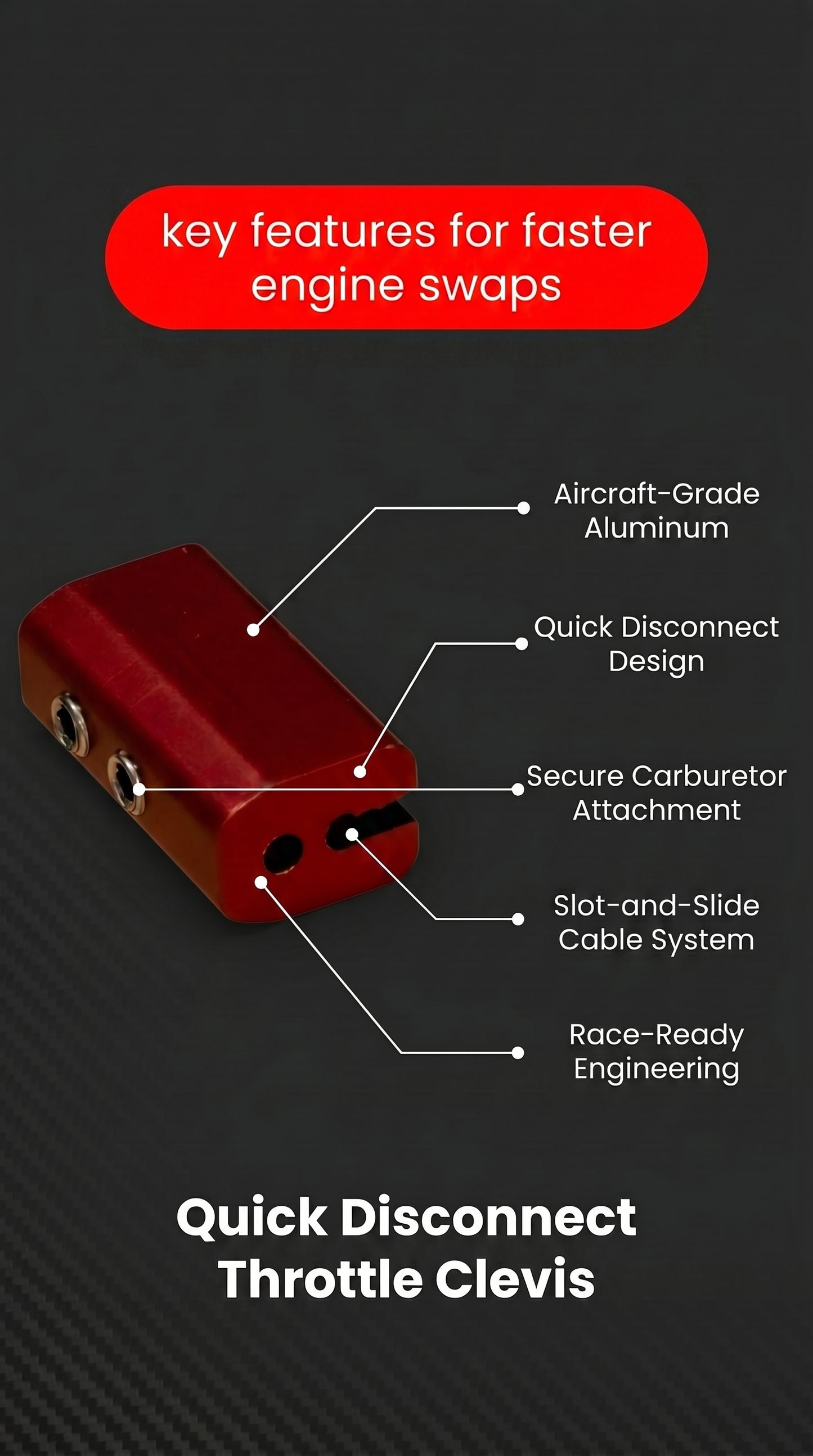 Quick Disconnect Throttle clevis