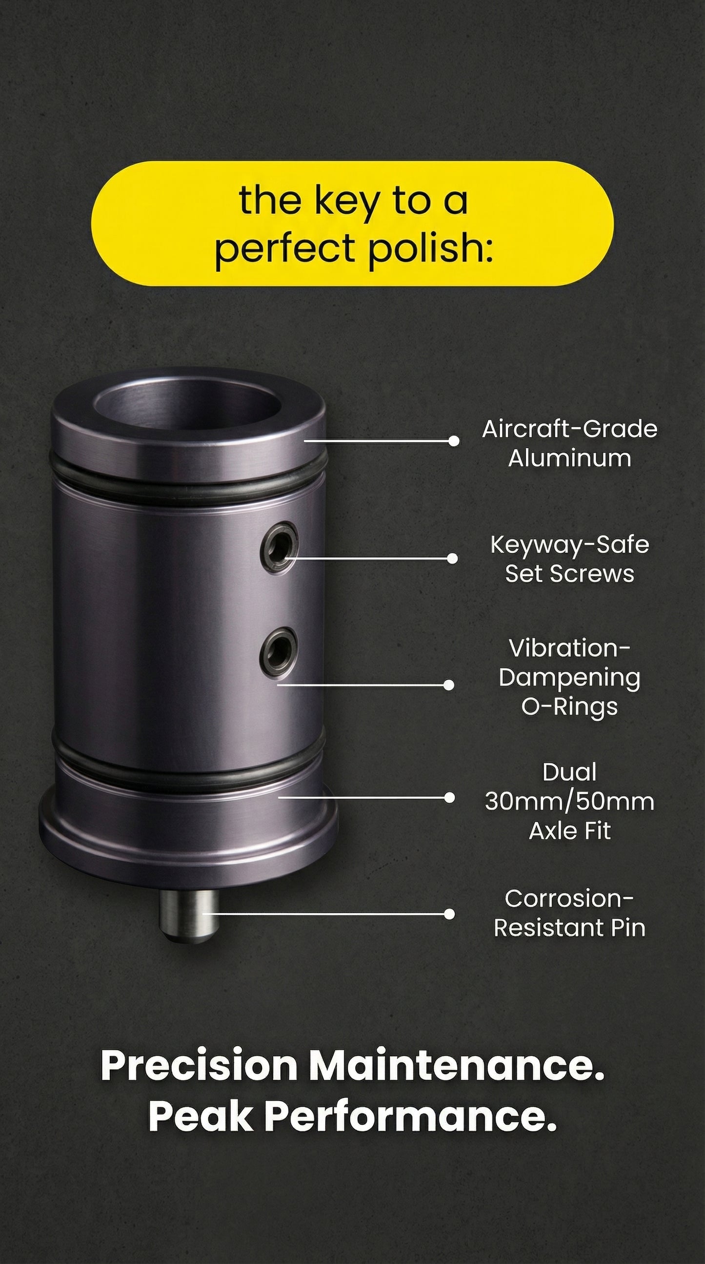 50mm/30mm axle cleaning tool